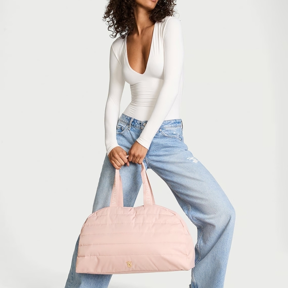 Victoria's Secret Pink Quilted Weekend Tote